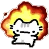 Sticker 💥 kitty @TgEmodziBot