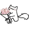 Sticker 💐 kitty @TgEmodziBot