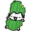 Sticker 🥒 kitty @TgEmodziBot