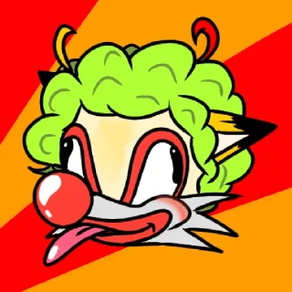 Telegram sticker 🤡 Стикеры от R-fix the fox