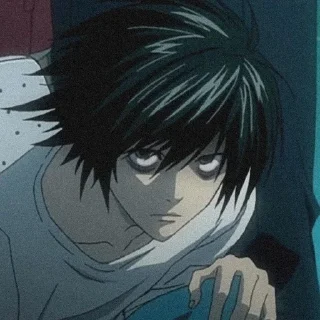 Telegram sticker 🌟 L Lawliet by flame :: @fStikBot