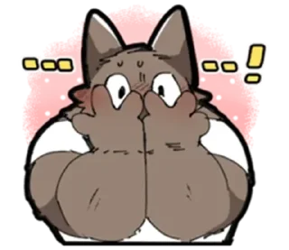 Телеграм стикер 😊 Hyaku FURRY 2