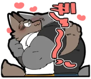 Телеграм стикер 😊 Hyaku FURRY 2
