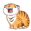 Sticker 😂 Grumpy Tiger