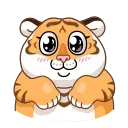 Telegram sticker 🥺 Grumpy Tiger
