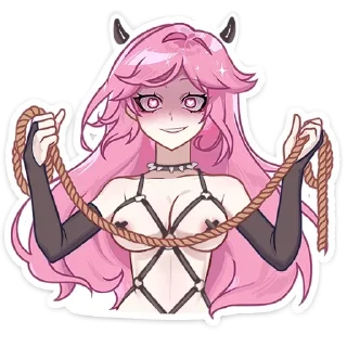 Телеграм стикер 😈 Сиерин; @stickersvk18 + @yooshi69