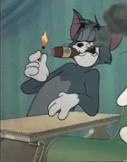 Telegram sticker 😎 تام فنان متعصب