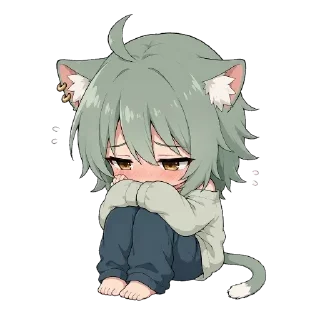 Telegram sticker 🐈‍⬛ - ᗷY @ahMshY 𓉮 . Yani Neko