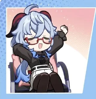 Telegram stiker 😮‍💨 Ganyu