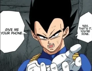 Telegram sticker 😑 Dragon Ball memeZ