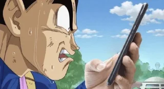 Telegram sticker 😳 Dragon Ball memeZ