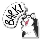 Telegram sticker 🐶 Sprocket D Husky