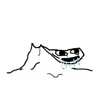 Телеграм стикер 🤤 WOJAK brainlet - @kato0909