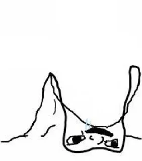 Телеграм стикер 🤤 WOJAK brainlet - @kato0909