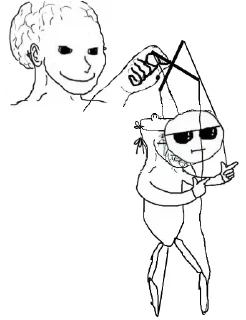 Телеграм стикер 🎭 WOJAK brainlet - @kato0909