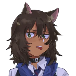 Телеграм стикер 😼 Andou by @bwaaaaka
