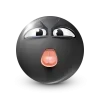 Sticker 🤩 Black Face Emoji @premium_emoji @TgEmodziBot