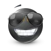 Sticker 🤩 Black Face Emoji @premium_emoji @TgEmodziBot