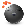 Sticker 🤩 Black Face Emoji @premium_emoji @TgEmodziBot
