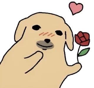 Telegram sticker 🌹 NudaengDog