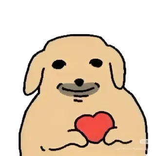 Telegram sticker ❤️ NudaengDog