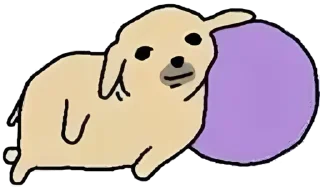 Telegram sticker 🫠 NudaengDog