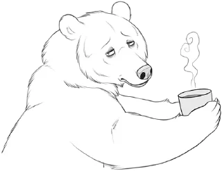 Telegram sticker 😴 The Bear Minimum official stickers