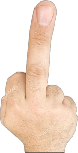 Telegram sticker 🖕 random 1 @xz_stiker