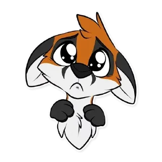 Telegram sticker 😊 Fox by Muzz