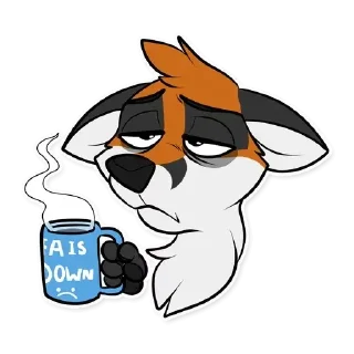 Telegram sticker 😊 Fox by Muzz