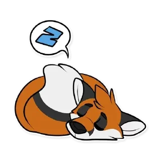 Telegram sticker 😊 Fox by Muzz