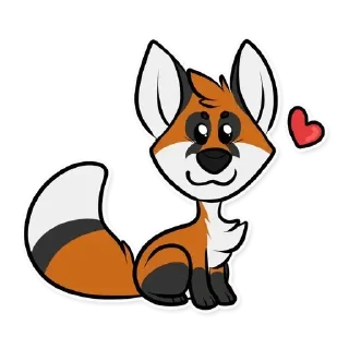 Telegram sticker 😊 Fox by Muzz