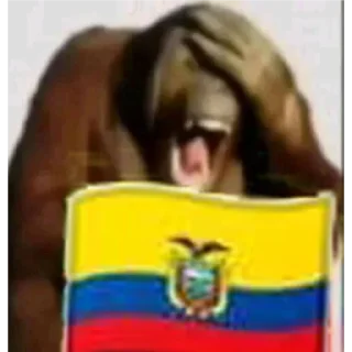 Telegram sticker 🇪🇨 MonoCaca @elpatasxde