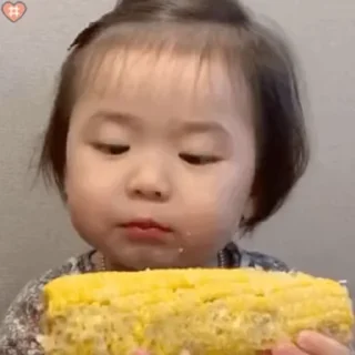 Телеграм стикер 🌽 江九岁的小童真