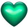 Sticker 💚 Hearts p2 by Any @Murashkie_Emoji