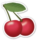 Telegram sticker 🍒 Emoji V3.2 By Carlosartugo