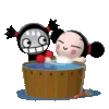 Video sticker 🛁 Pucca Anim - @Tele...