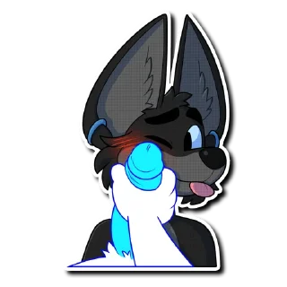 Телеграм стикер 💦 Nubi