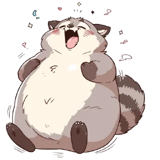 Video sticker 😆 Енотики -> @cute_enot_art