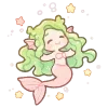 Sticker 🧜‍♀️ жду лето @cute_enot_art