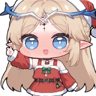 Telegram sticker 🌟 WuWaChristmas :: @fStikBot