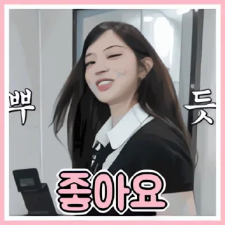 Video sticker 👻 민주의 핑크캐비닛 @DCConSticker
