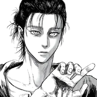 Sticker 🤩 - ᗷY @ahMshY 𓉮 . Eren | Manga