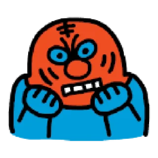 Telegram sticker 💬 블루 & 옐로 데일리 라이프 2 By @KakaoEmoticon