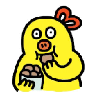 Telegram sticker 💬 블루 & 옐로 데일리 라이프 2 By @KakaoEmoticon