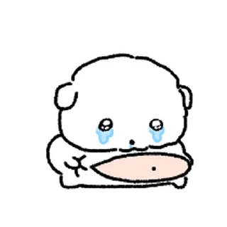 Telegram sticker ⭐ 울상 강쥐 힝구... @moe_sticker_bot