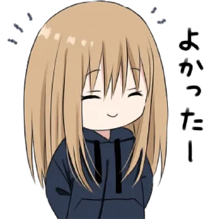Telegram stiker 😊 hoodiegirl(cool) • @punipuni_stickers