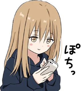 Video sticker 📱 hoodiegirl(cool) • @punipuni_stickers
