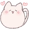 Sticker 🐱 (@ShoutoEmoji) Fluffy Cat