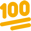 Sticker 💯 Эмодзи от ...